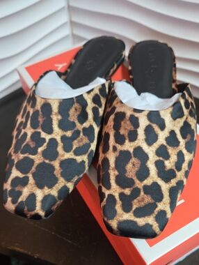 Katy Perry Collections The Evie Mule Leopard Print Satin